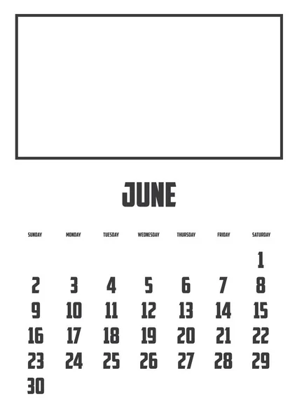 Calendrier Isolé Sur Fond — Image vectorielle