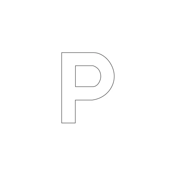 Black Letter Logo Design Vector — Διανυσματικό Αρχείο