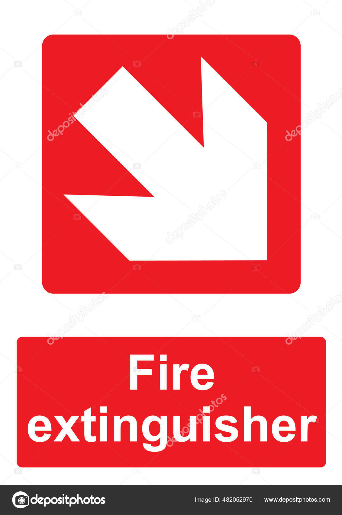 Fire Equipment Sign Vector Illustration Stock Vector by ©PaulStringer 482052970 fire-equipment-sign-vector-illustration-stock-vector-by-paulstringer-482052970