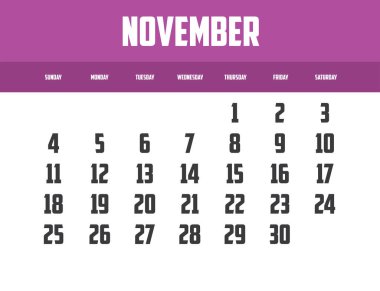 Bir Arkaplanda İzole Edilmiş Bir Takvim