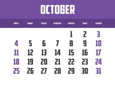 Bir Arkaplanda İzole Edilmiş Bir Takvim