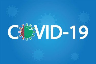 Türkmenistan için resimli Covid-19 Bayrağı