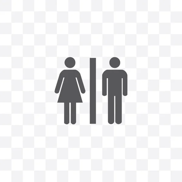 Векторный Значок Уборной Изолирован Прозрачном Фоне Концепция Логотипа Туалета — стоковый вектор