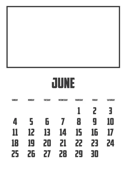 Ein Auf Einem Hintergrund Isolierter Kalender — Stockvektor