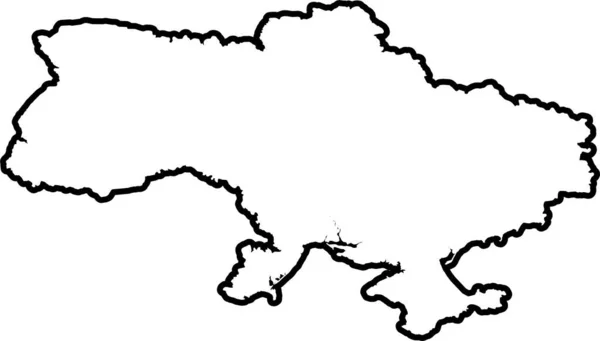 イラストで描かれた国の形 — ストックベクタ