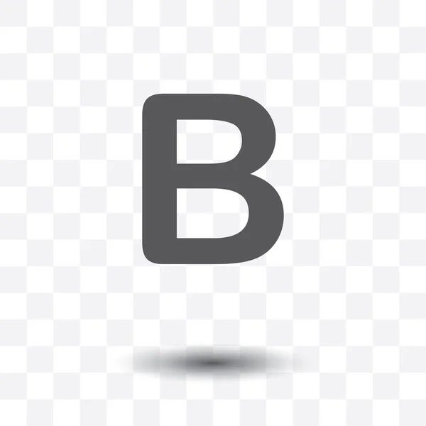 字母B图标的矢量说明 — 图库矢量图片