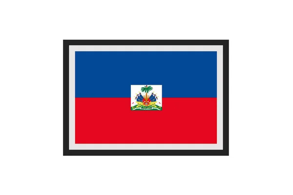 Ilustração Vetorial Bandeira Haiti — Vetor de Stock