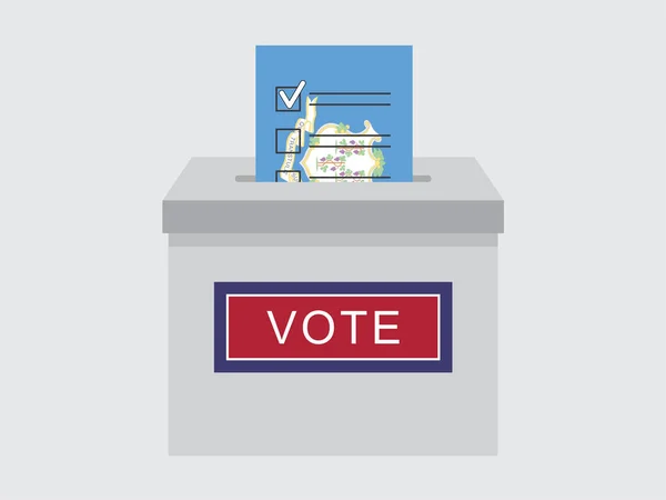 États Unis Amérique Voting Illustration State Connecticut — Image vectorielle