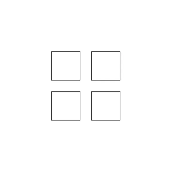 Image Grid Outline Icon — 스톡 벡터