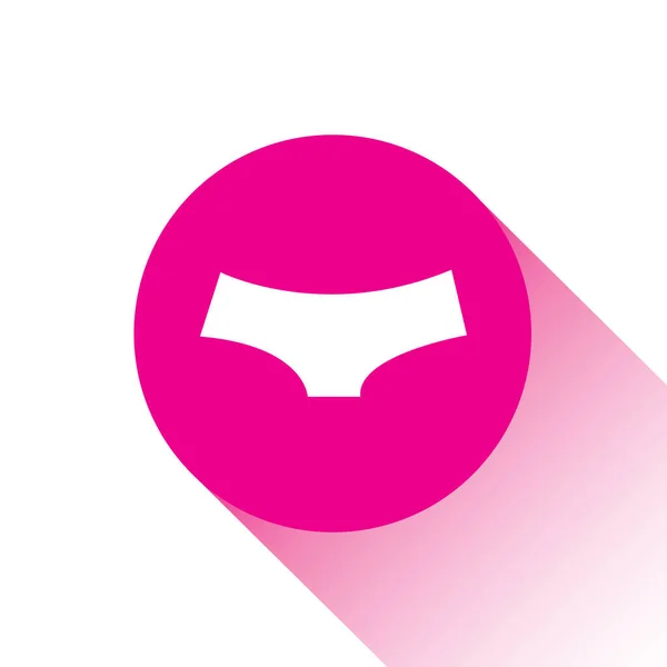Icône Vectorielle Rose Bouton Slip Femme — Image vectorielle