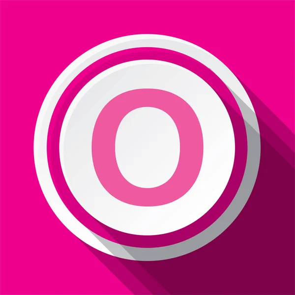 Pink Vector Icon Design Letter — 스톡 벡터