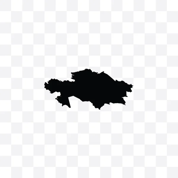 Illustration Vectorielle Pays Noir Kazakhstan — Image vectorielle