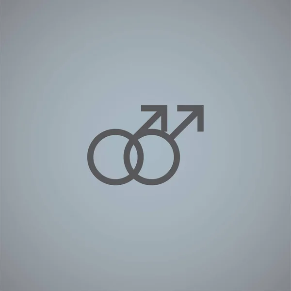 Gender Vector Icon Isolated Grey Background — ストックベクタ