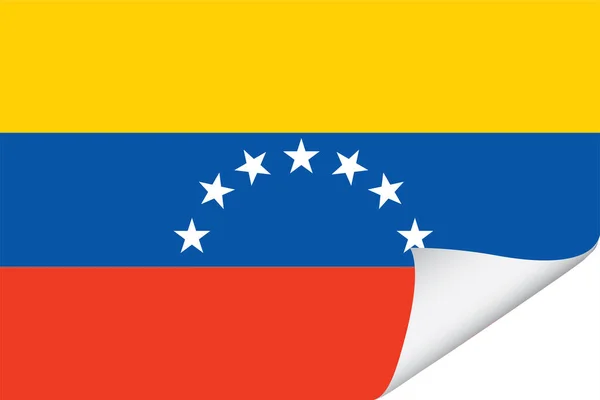 Drapeau Illustré Pour Pays Venezuela — Image vectorielle