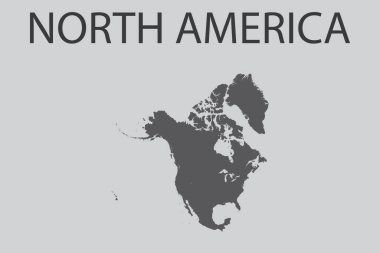 Kuzey Amerika 'nın Resimli Kıta Şekli