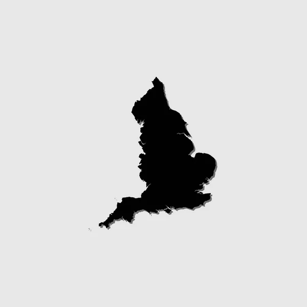 Una Forma País Ilustrada Con Sombra Gota Inglaterra — Vector de stock