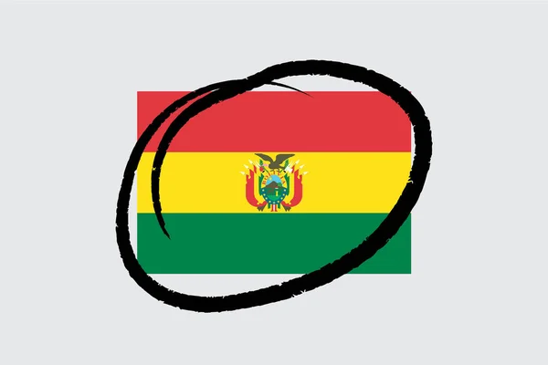 Flags 4Mp Half Circled Bolivia — стоковый вектор