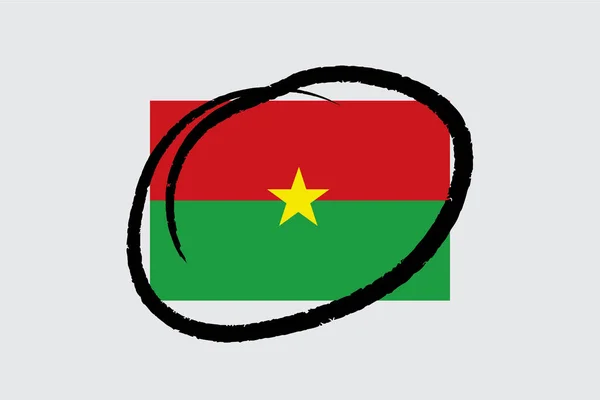 Banderas 4Mp Medio Círculo Burkina Faso Burkina Faso — Archivo Imágenes Vectoriales