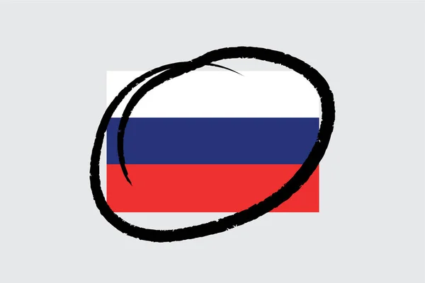 Flags 4Mp 丸みを帯びたロシア — ストックベクタ