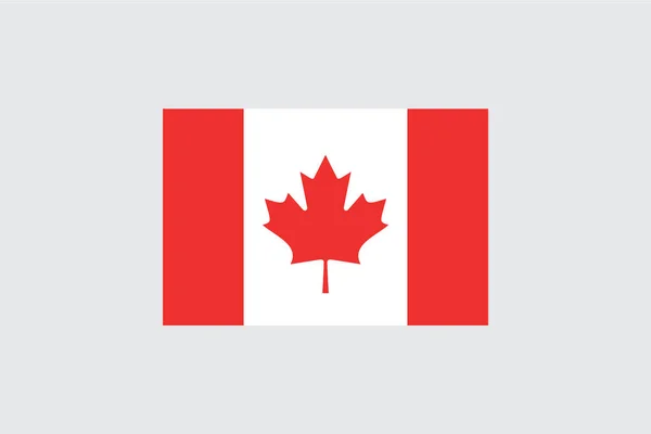 Flags 4Mp Half Cross_Canada Canada — Stock Vector