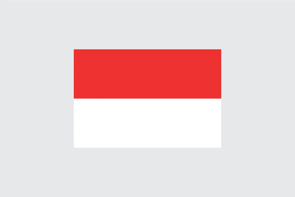 Bayraklar 4Mp Half Cross Endonezya — Stok Vektör