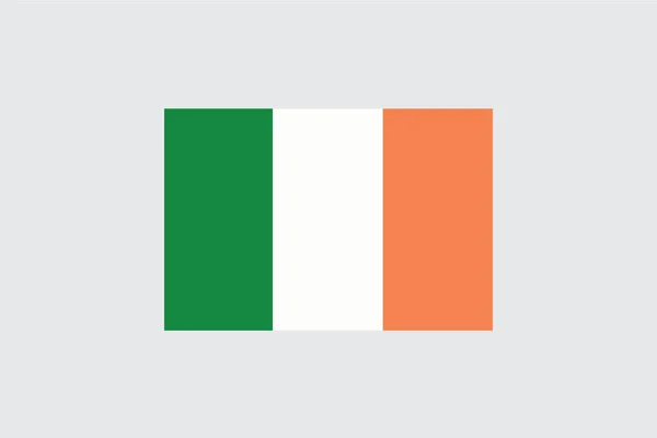 Bandeiras 4Mp Half Cross Ireland Irlanda —  Vetores de Stock