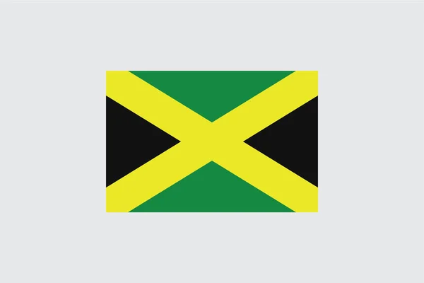 Флаги 4Mp Half Cross Jamaica — стоковый вектор