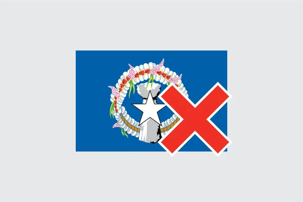 Vlaggen 4Mp Halve Kruis Marianen Marianen — Stockvector