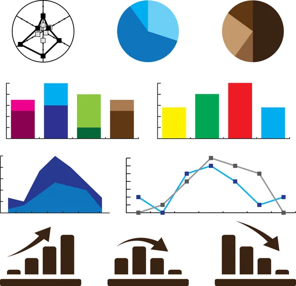 Ilustración infográfica detallada. Gráficos de información — Archivo Imágenes Vectoriales