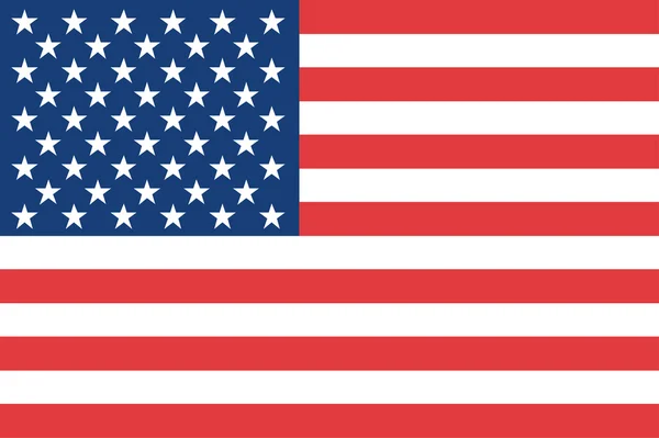 La Bandera de United States of America — Vector de stock
