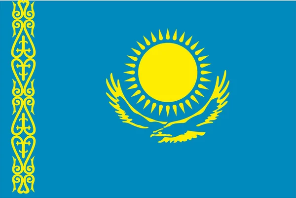 कजाखस्तान का ध्वज — स्टॉक वेक्टर