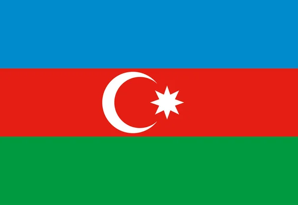 La Bandera de Azerbaijan — Vector de stock