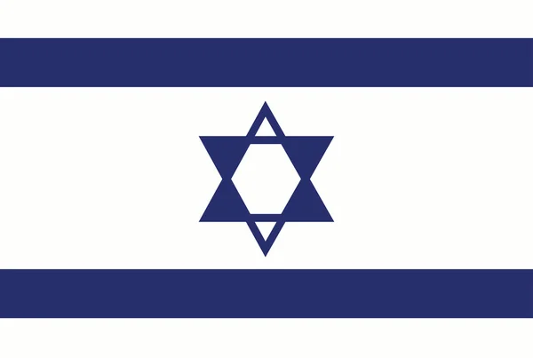 Bandeira de israel — Vetor de Stock