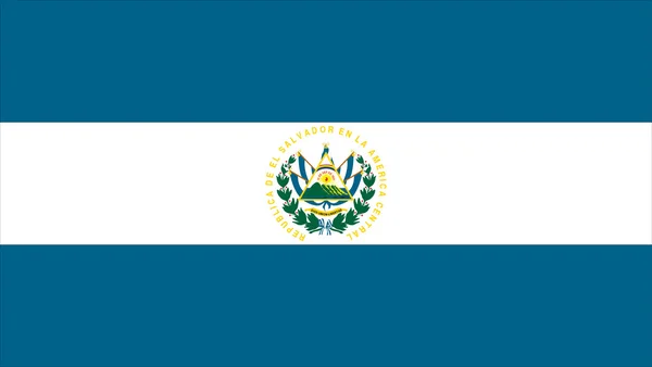 Bandeira de El Salvador — Vetor de Stock