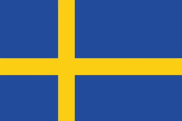 Η σημαία της Σουηδίας — Διανυσματικό Αρχείο
