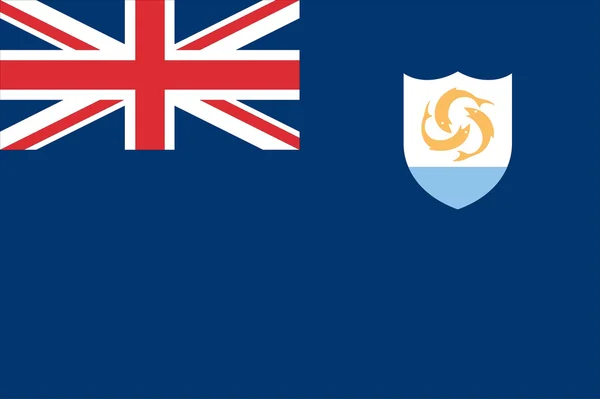 Bandeira de Anguilla — Vetor de Stock