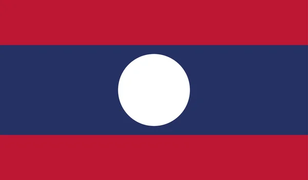 La Bandera de Laos — Archivo Imágenes Vectoriales