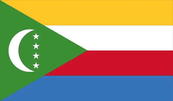 Bandeira de Comoros — Vetor de Stock