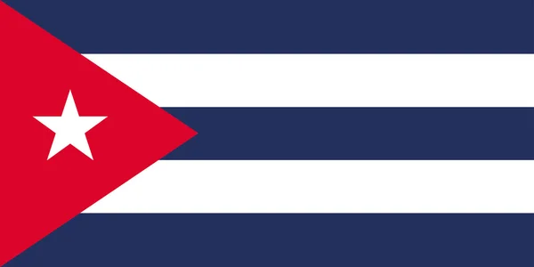 De vlag van cuba — Stockvector