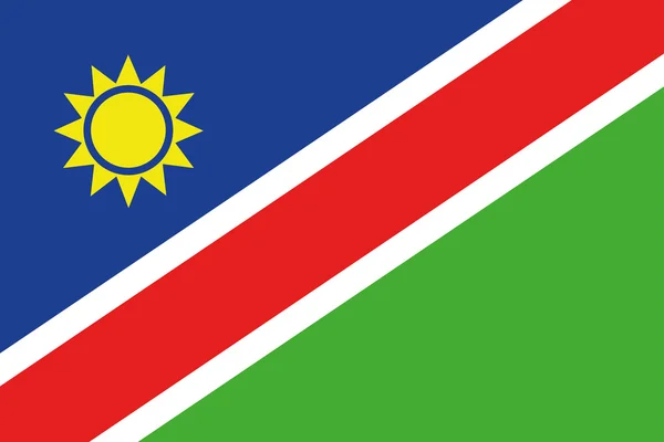 De vlag van Namibië — Stockvector