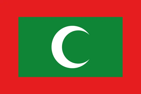 De vlag van de Maldiven — Stockvector