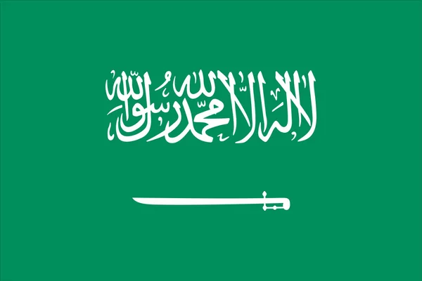 Die Flagge von saudi arabia — Stockvektor