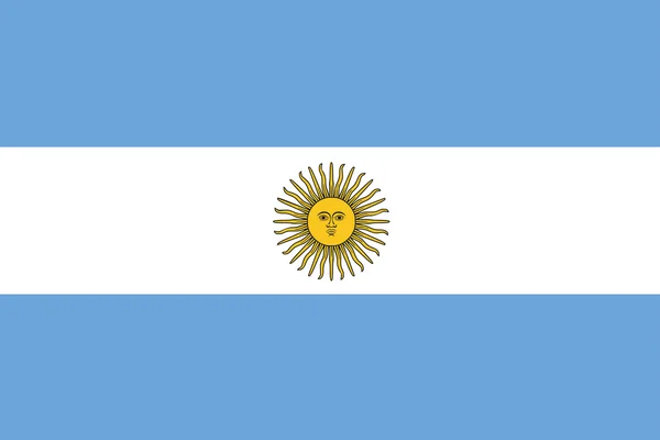 Bandeira de argentina — Vetor de Stock