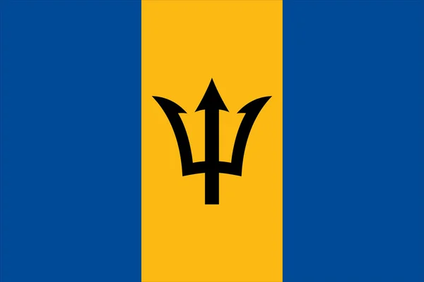 Barbados flagga — Stock vektor