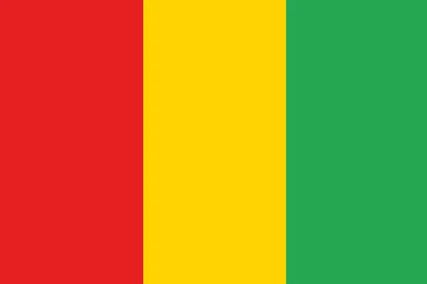 Le drapeau de Guinée — Image vectorielle