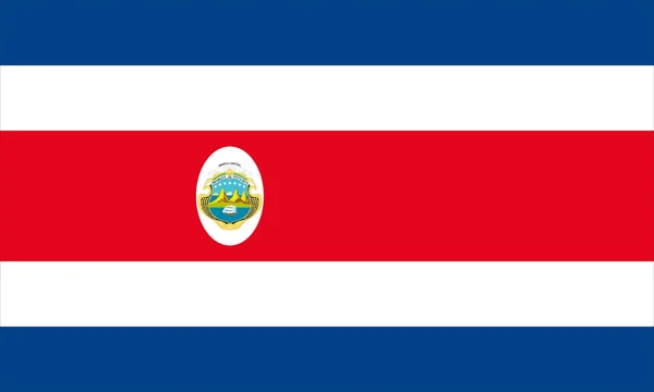 La Bandera de Costa Rica — Archivo Imágenes Vectoriales