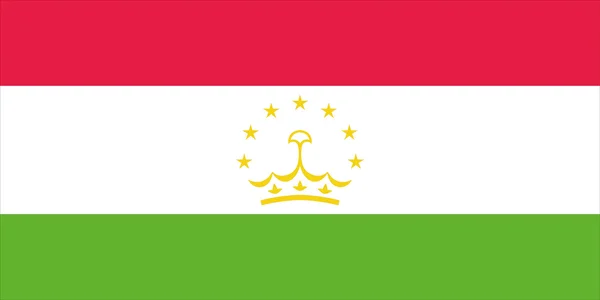 La Bandera de Tayikistán — Archivo Imágenes Vectoriales