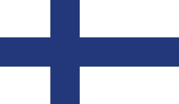 La Bandera de Finland — Vector de stock