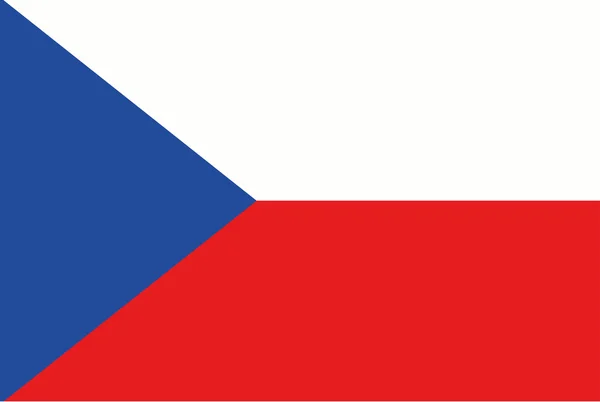 Bandeira de Czech Republic —  Vetores de Stock