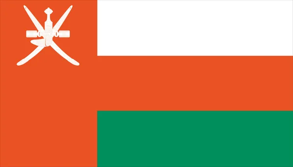 Flaga Omanu — Wektor stockowy